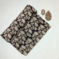 Bagru Kalamkari Black And Grey Flower Jaal Print