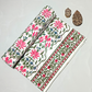 Mughal Pink And Parrot Green Floral Jaal Print