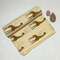 Bagru Yellow Color Giraffe Motif Hand Block Print