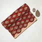 Bagru Kalamkari Red And Grey Small Butti Print