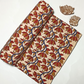 Bagru Kalamkari Orange and Brown Print