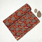 Bagru Kalamkari Grey And Red Floral Butta Print