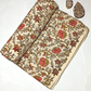 Bagru Kalamkari Orange And Yellow Floral Jaal Block Print