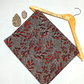 Jawtha Red Vanaspati Leave Print