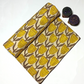 Ajrak Kashish Mustrad Yellow Flower Jaal With Off-White Base Print