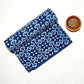 Geometric Jaal Small Motif Indigo Dabu Print Fabric