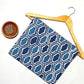 Matki Lehriya Jaal Mud Dabu Motif Indigo Base Hand Block Print Fabric