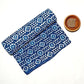 Small Katli Jall Indigo Base Hand Block Dabu Print Fabric
