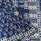Single Kaam Tree With Indigo Base Lehriya With Single Katli Border Indigo Mud Dabu Base Hand Block Print