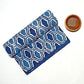 Matki Lehriya Jaal Mud Dabu Motif Indigo Base Hand Block Print Fabric