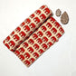 Bagru Block Off Red Color Elephant Motif Hand Block Print