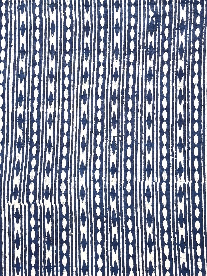 Straight Silli Mix Sakpara Mud Dabu Indigo Hand Block Print Fabric ...